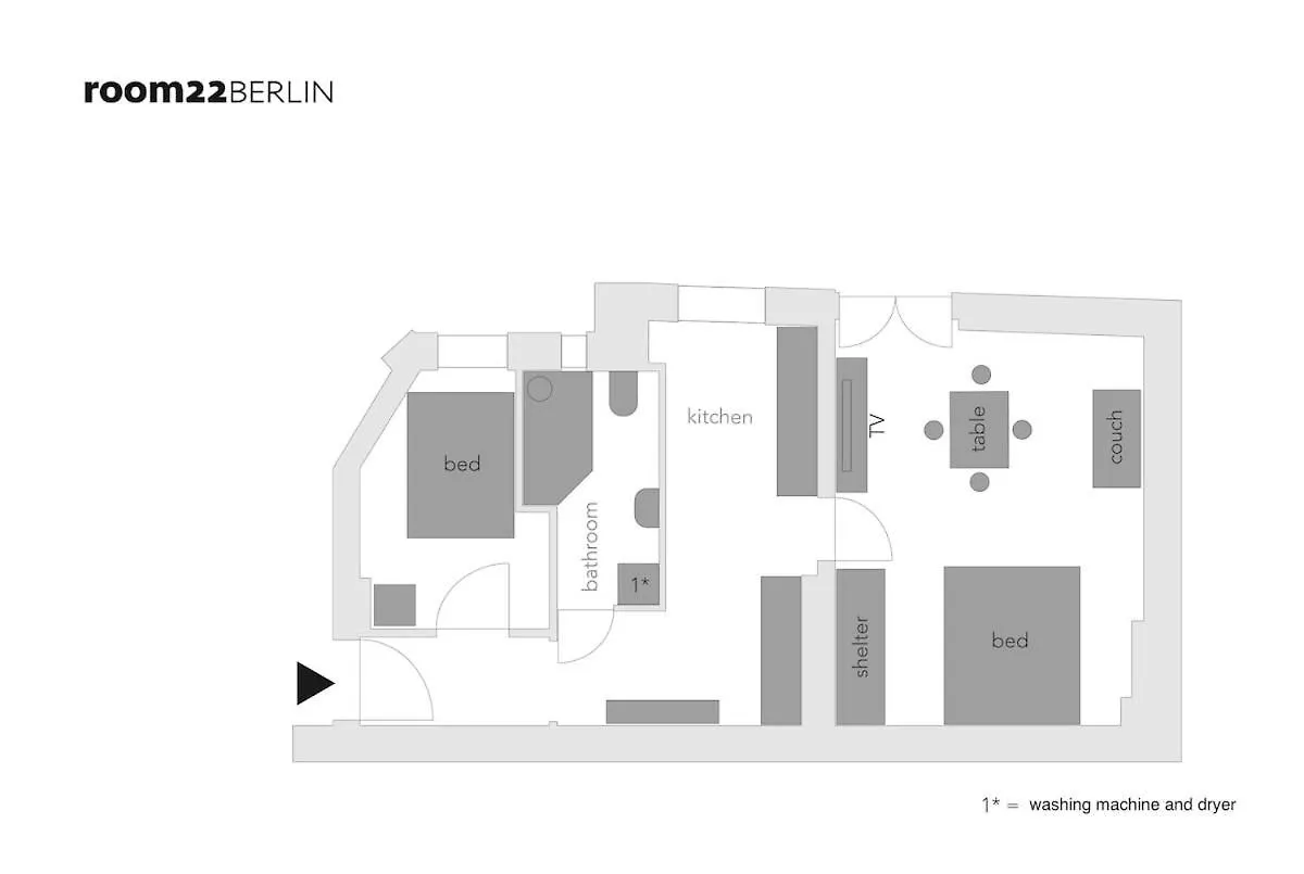 P42 Room22 Apartment Kollwitzkiez ベルリン ドイツ
